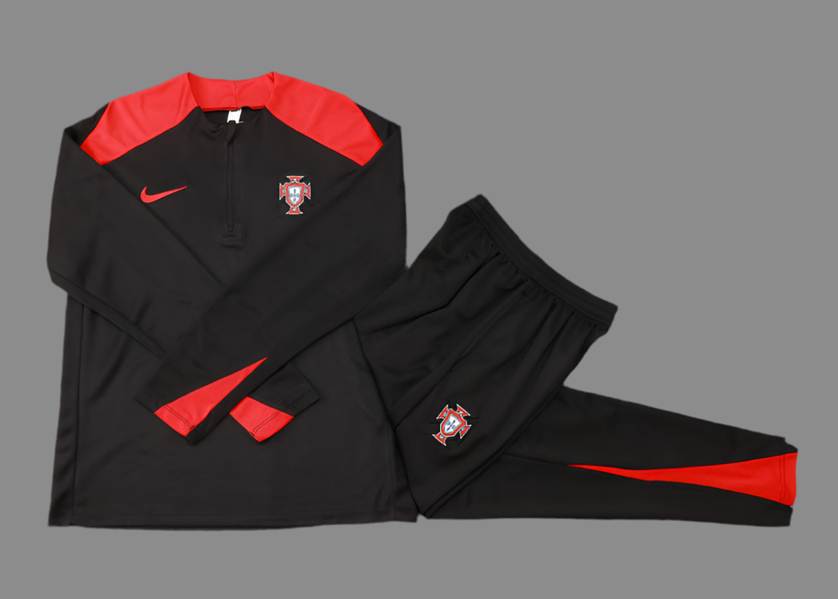 Portugal Track Suit ''Black and Red''