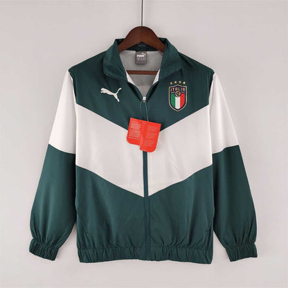 Italy Windbreaker White-Green 2022