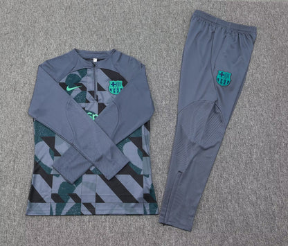 Barcelona Track Suit ''Grey Neon Blue''