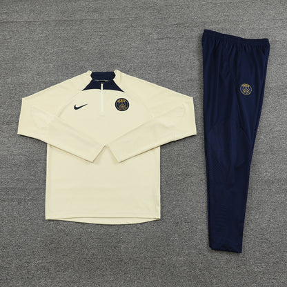 PSG Track Suit ''Beige and Dark Blue''