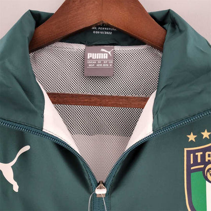 Italy Windbreaker White-Green 2022