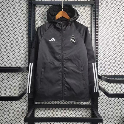 Real Madrid Windbreaker Black 23/24