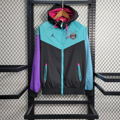 PSG Black Blue Windbreaker 23/24