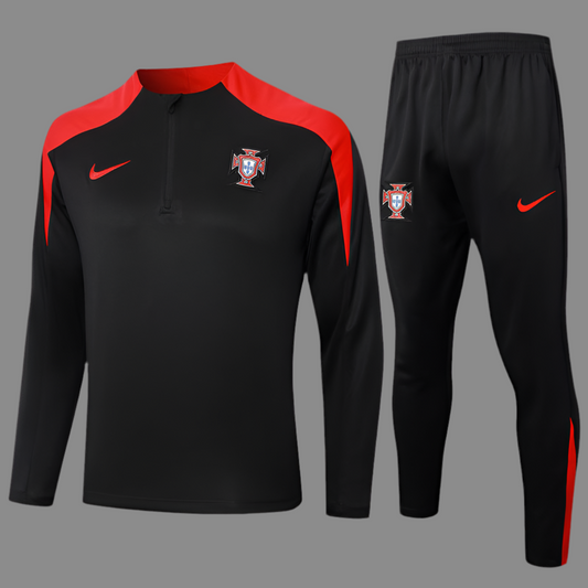 Portugal Track Suit ''Black and Red''