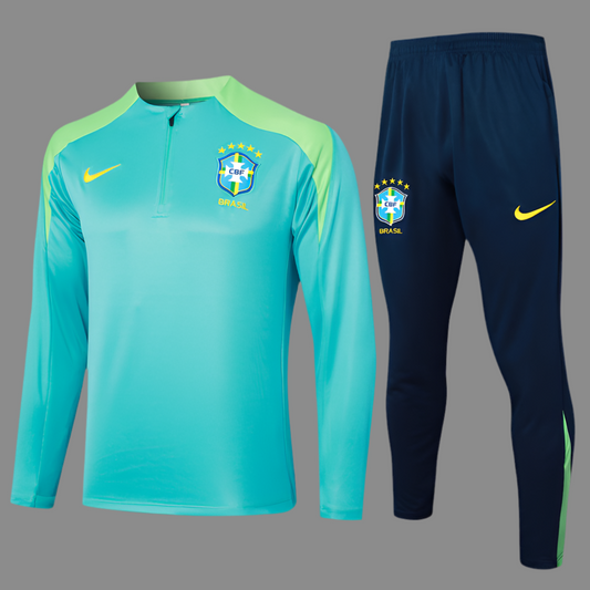 Brazil Track Suit ''Light Green and Blue''