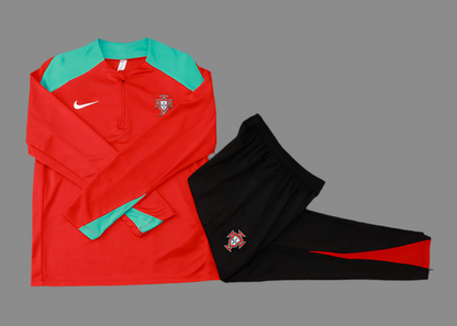 Portugal Track Suit ''Red and Black''