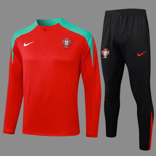 Portugal Track Suit ''Red and Black''