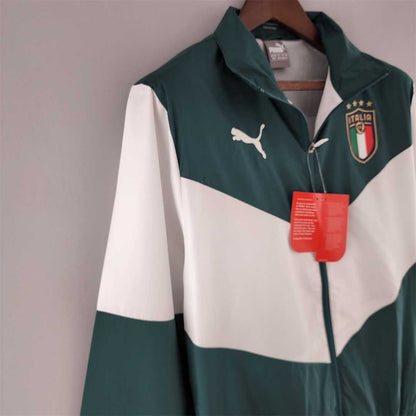 Italy Windbreaker White-Green 2022