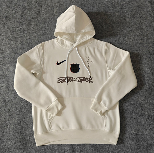 Barcelona Hoodie x Travis Scott White