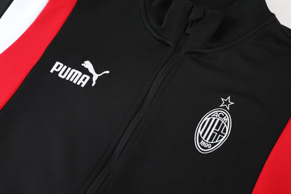 AC Milan Track Suit ''Black Full Zip''